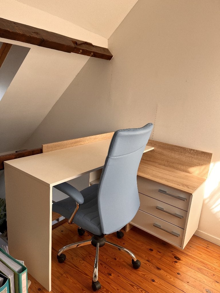 chaise de bureau, Neuf, Enlèvement, Bleu, Chaise de bureau