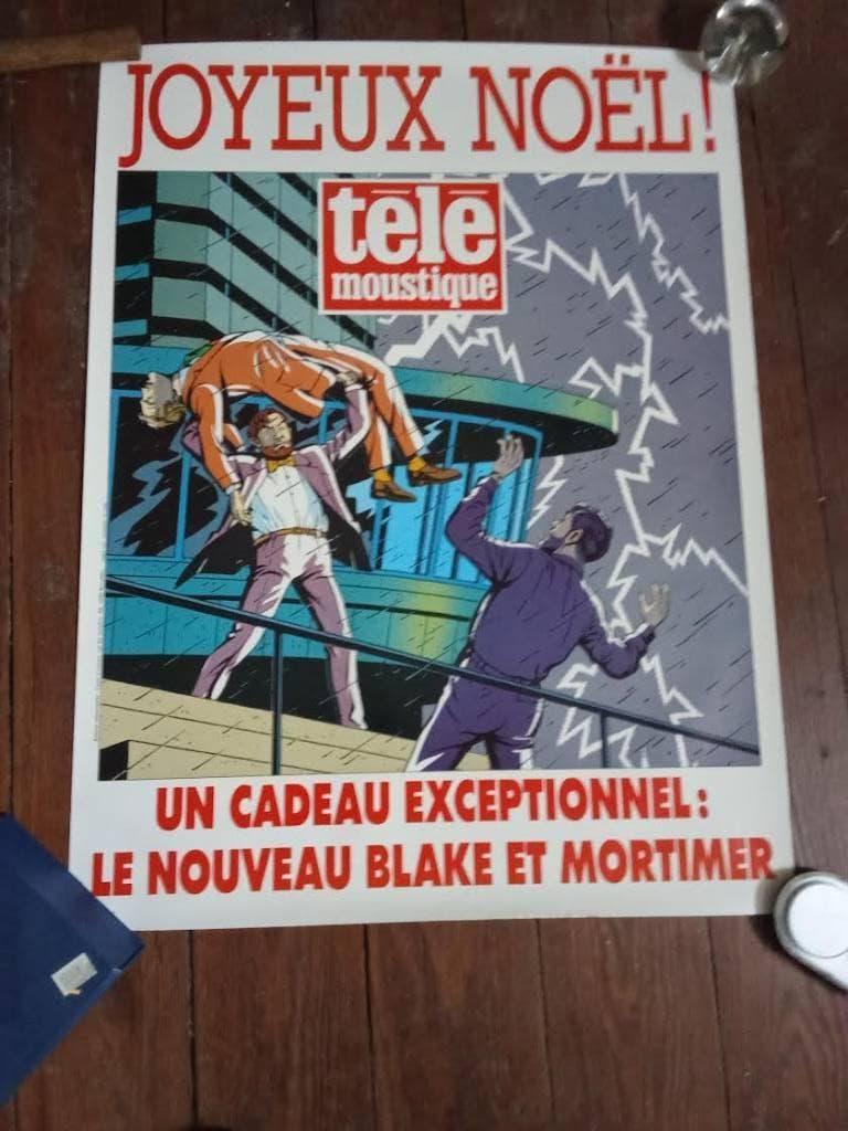 Affiche publicitaire BD, Enlèvement, Comme neuf, Rectangulaire vertical, Publicité