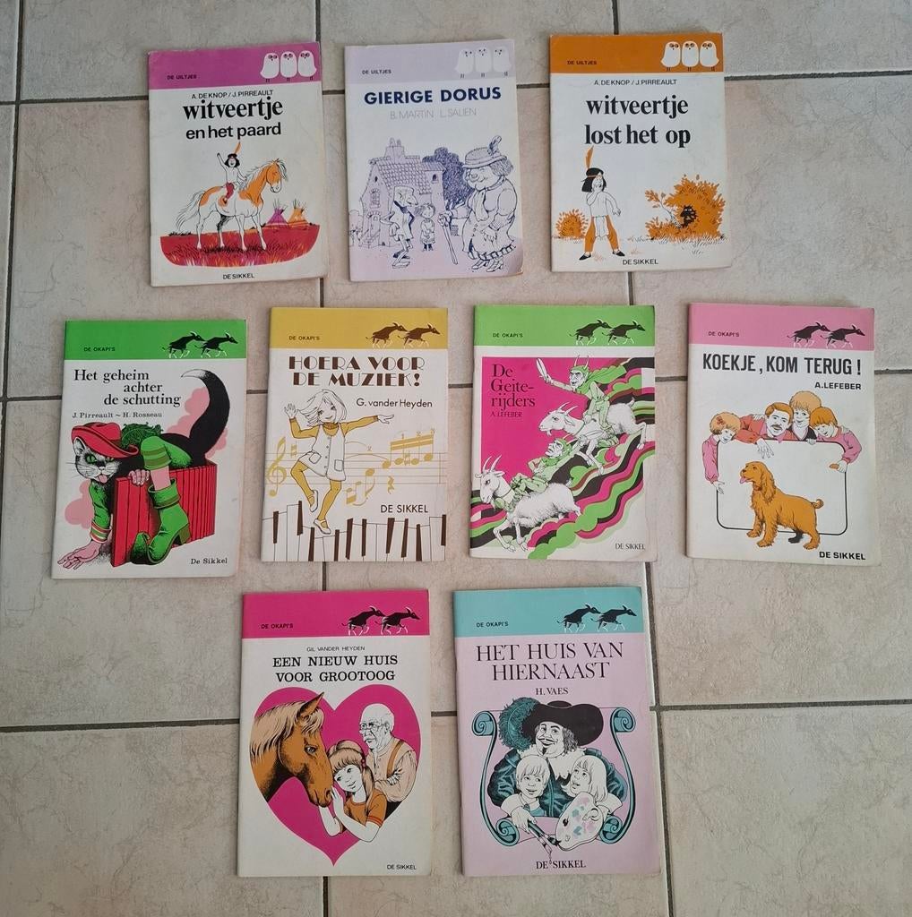 9 leesboekjes jaren '80 om lezen te oefenen, Boeken, Kinderboeken | Jeugd | onder 10 jaar, Gelezen, Fictie algemeen, Ophalen of Verzenden