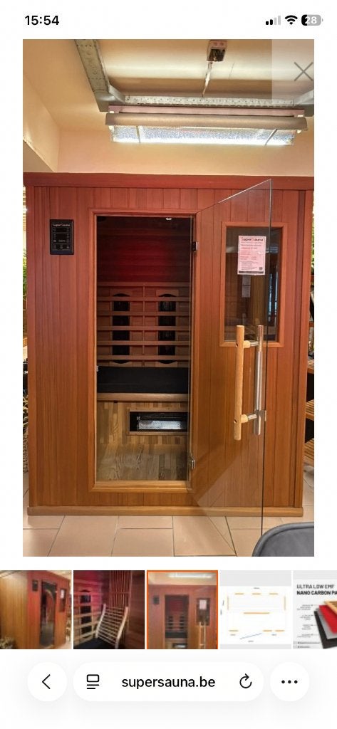 Infraroodcabine, Ophalen, Gebruikt, Infrarood, Complete sauna