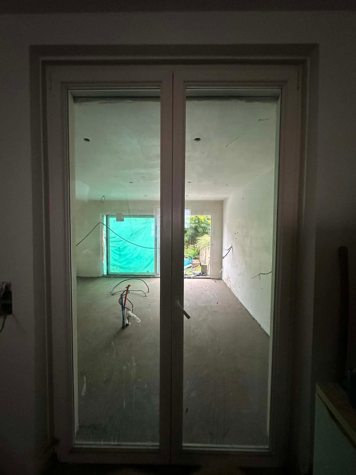 Porte-fenêtre à vendre – 250  150 cm, Bricolage & Construction, Châssis de fenêtre, Enlèvement, Utilisé, Vitre comprise