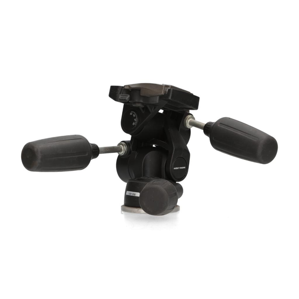 Manfrotto 804RC2 - 3-Way Statief Balhoofd, Ophalen, Zo goed als nieuw, Balhoofd