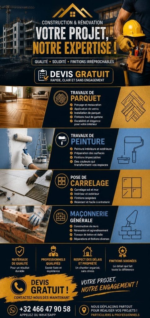 Rénovation et construction., Services & Professionnels