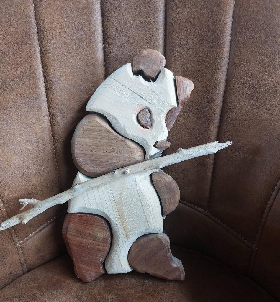 Panda wand, Gebruikt, Hout, Ophalen of Verzenden, Bruin