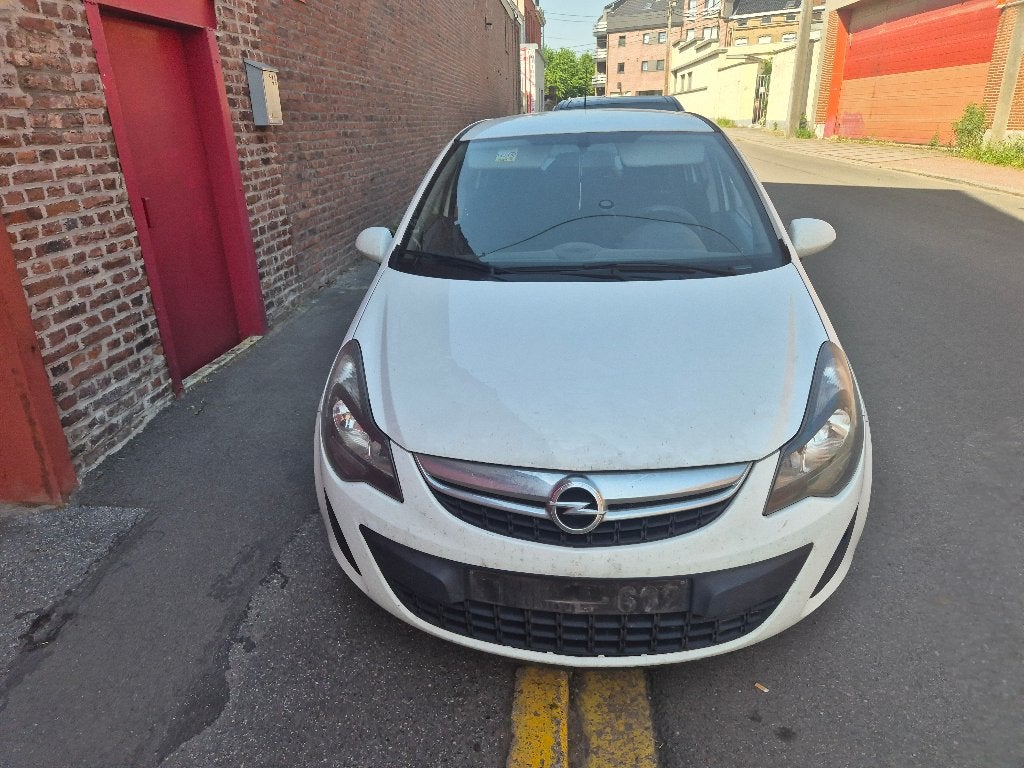 Opel corsa 1.0 essence 2014, Auto's, Euro 5, Stof, Wit, Particulier