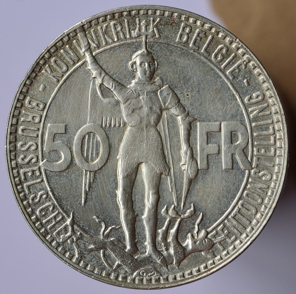 50 francs argent expo 1935 FL pos.A, Monnaie en vrac, Argent, Argent, Envoi