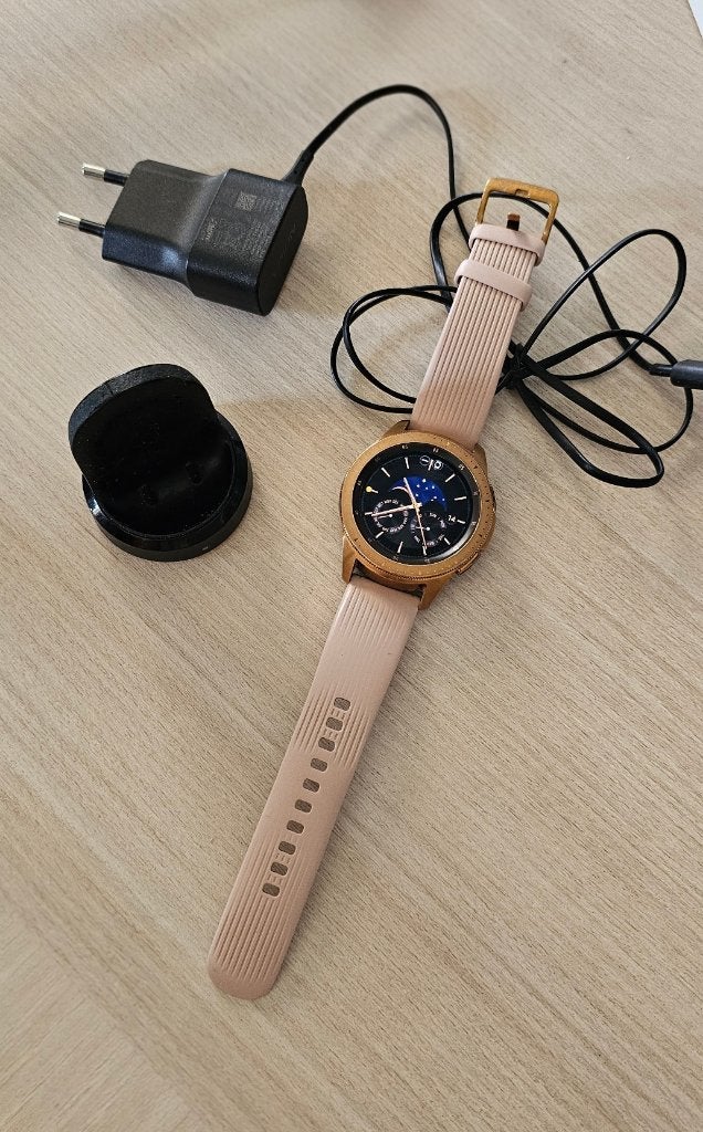 Samsung Galaxy Watch (42mm) - Rose Gold, Handtassen en Accessoires, Ophalen of Verzenden, Samsung galaxy watch, Waterdicht, Gebruikt