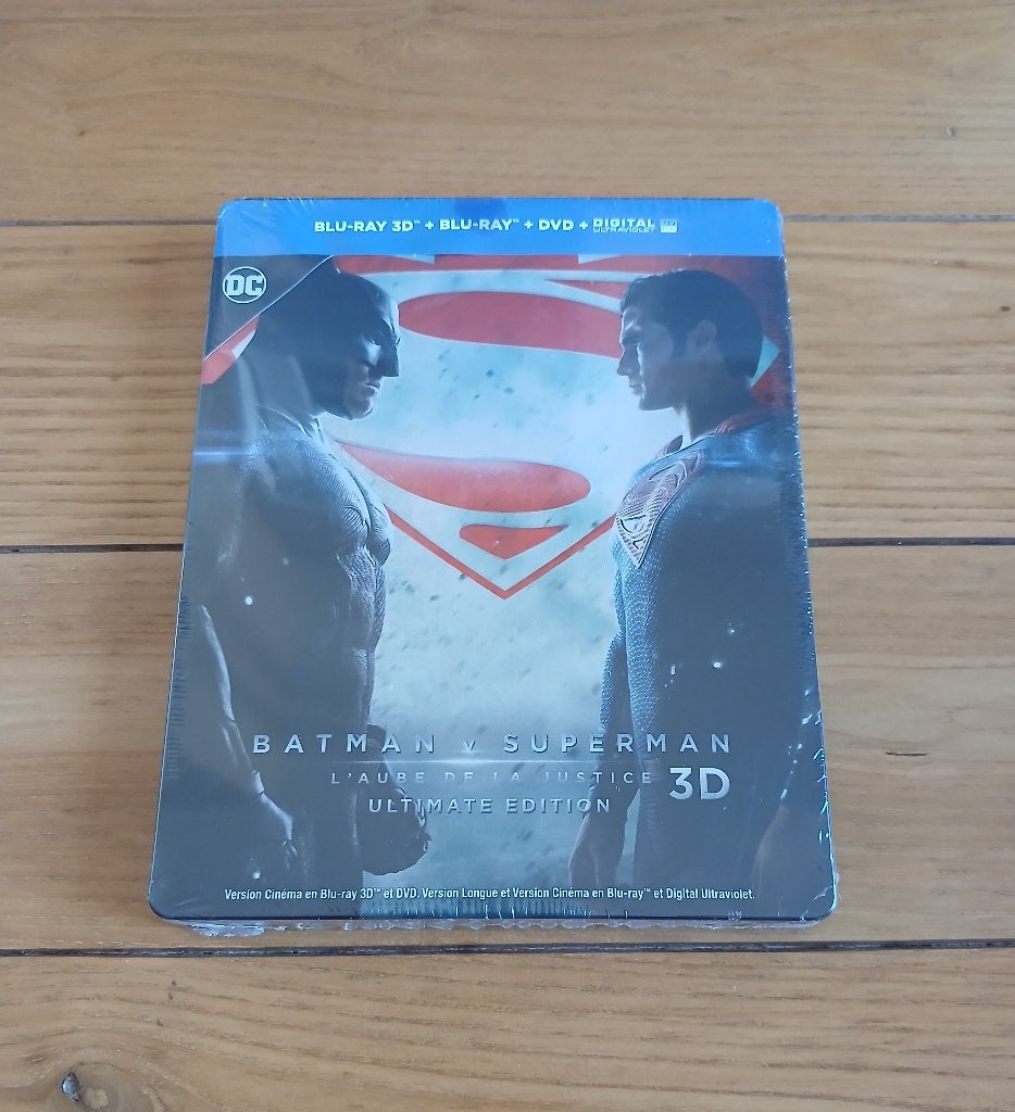 BATMAN VS SUPERMAN STEELBOOK 3D, CD & DVD, Avec suppléments, Enlèvement ou Envoi, Néerlandais, Néerlandais