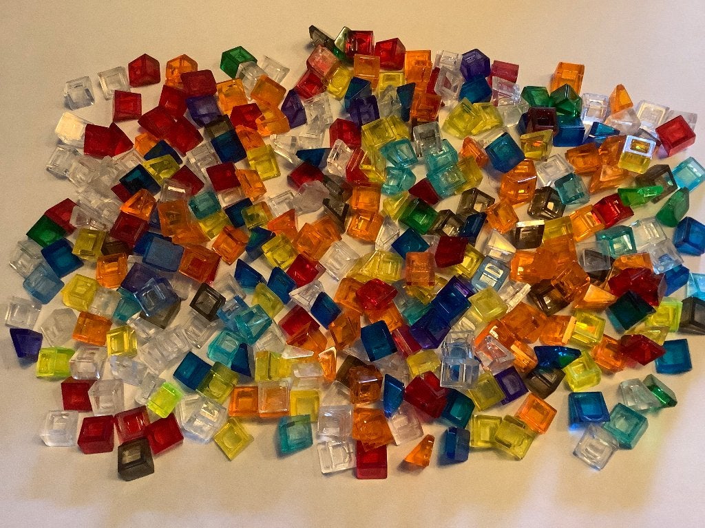Lego slope 1x1 trans kleuren 340 stuks / 3-1-6, Ophalen of Verzenden, Zo goed als nieuw, Losse stenen, Lego