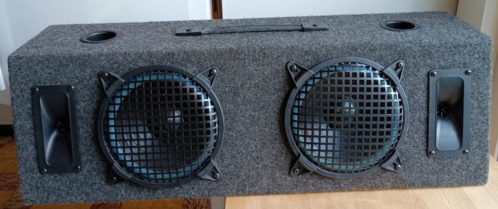 Passieve luidspreker box met woofer en tweeter, 2x 100Watt, Audio, Tv en Foto, Luidsprekerboxen, Ophalen, Gebruikt, 60 tot 120 watt