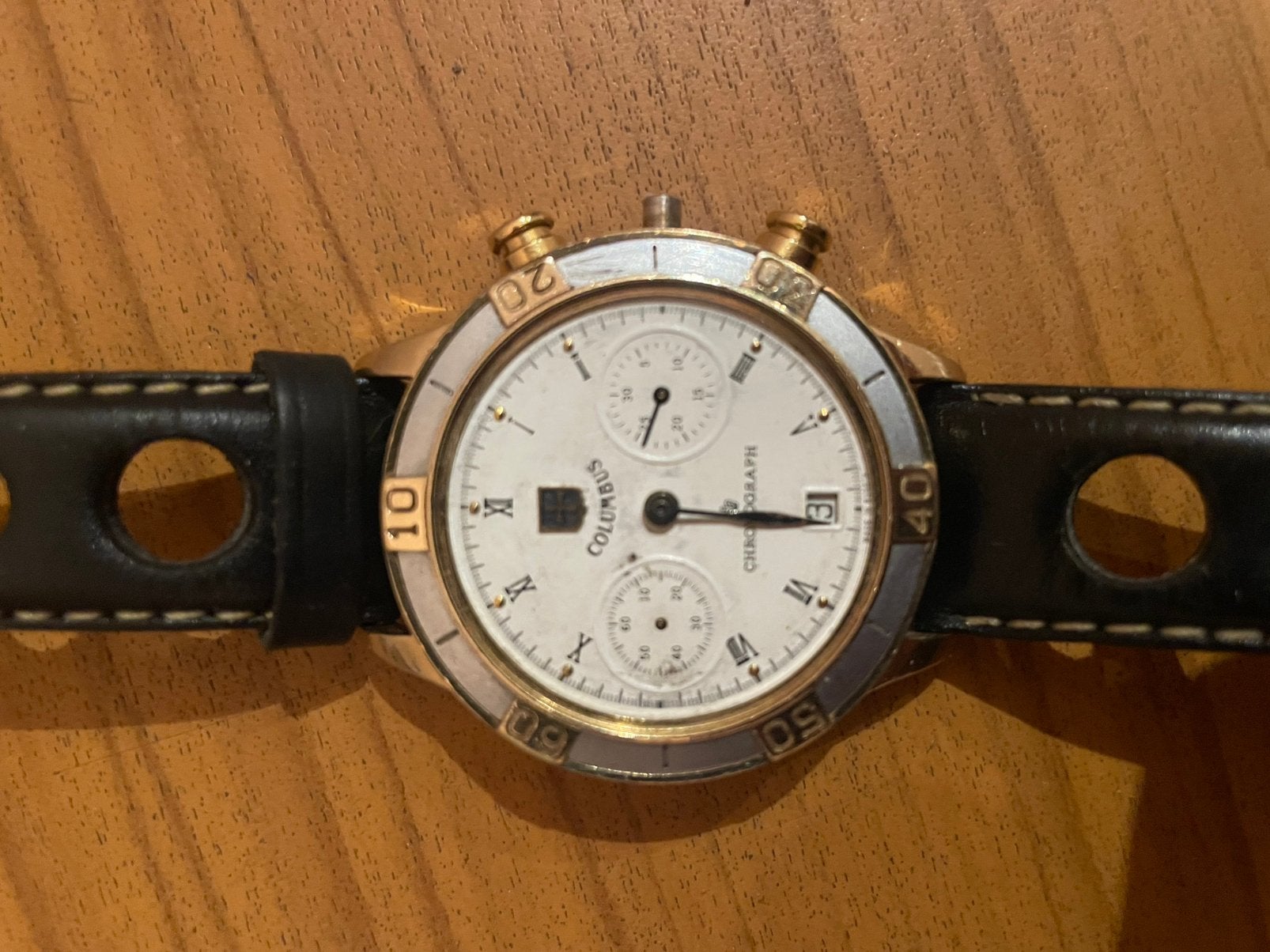Montre homme Poljot Columbus chronographe, Ophalen