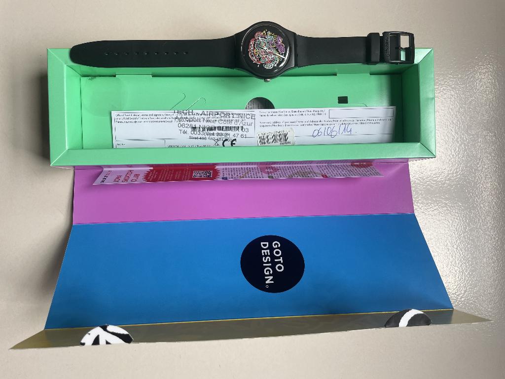 Swatch Wild Face SUOZ167 2013 Rare Art Watch, Kunststof, Polshorloge, Swatch, Nieuw