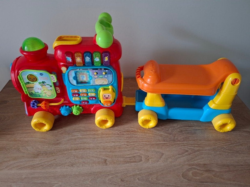 VTech Baby Rijd & Leer Letterlocomotief, Ophalen of Verzenden, Zo goed als nieuw, 6 maanden tot 2 jaar