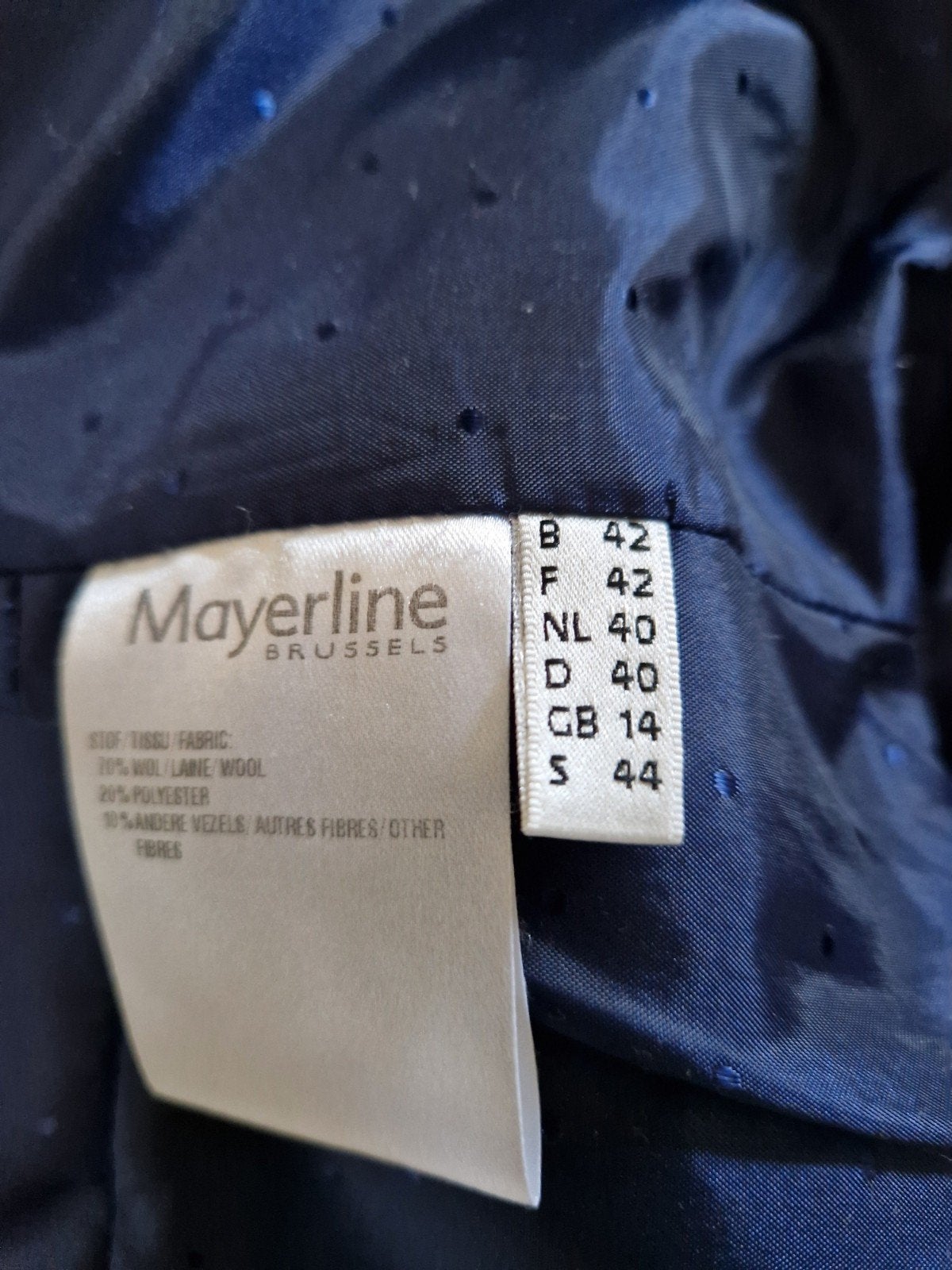 damesjas, Mayerlin, Enlèvement ou Envoi, Taille 42/44 (L), Bleu
