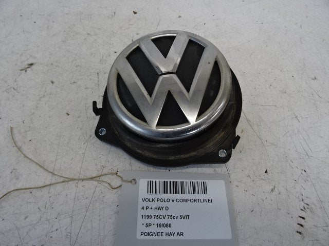 POIGNEE COFFRE / HAYON ARRIERE Polo V (6R) (6R6827469B), Utilisé, Volkswagen