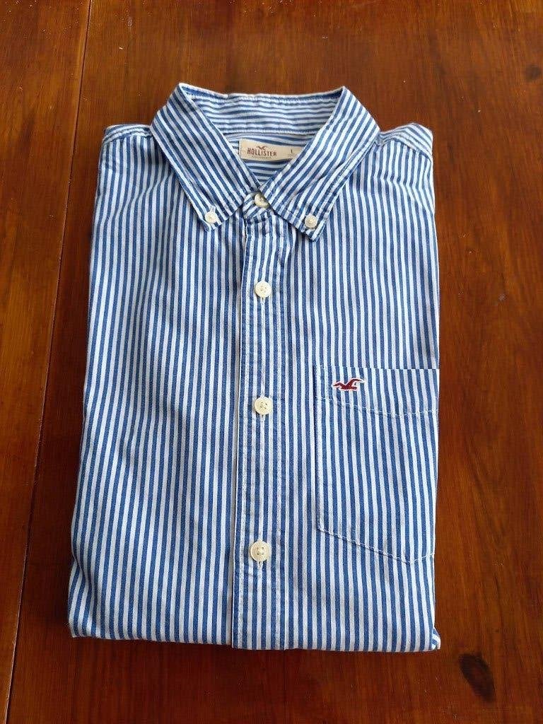 Hemd Hollister - maat L, Vêtements | Hommes, Chemises, Tour de cou 41/42 (L), Comme neuf, Enlèvement, Bleu