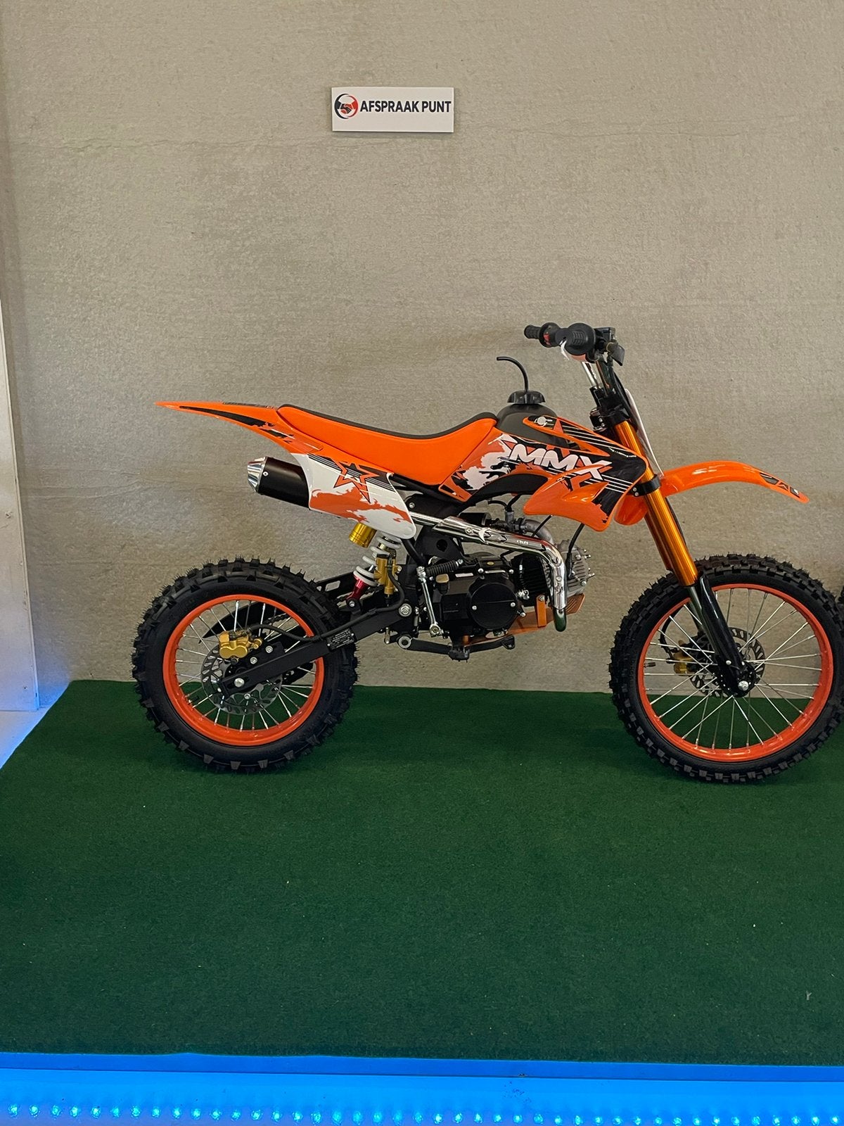 Nieuwe MMX 125CC pitbike/crossmotor/4-takt/showroom, Motos, Enlèvement, Neuf