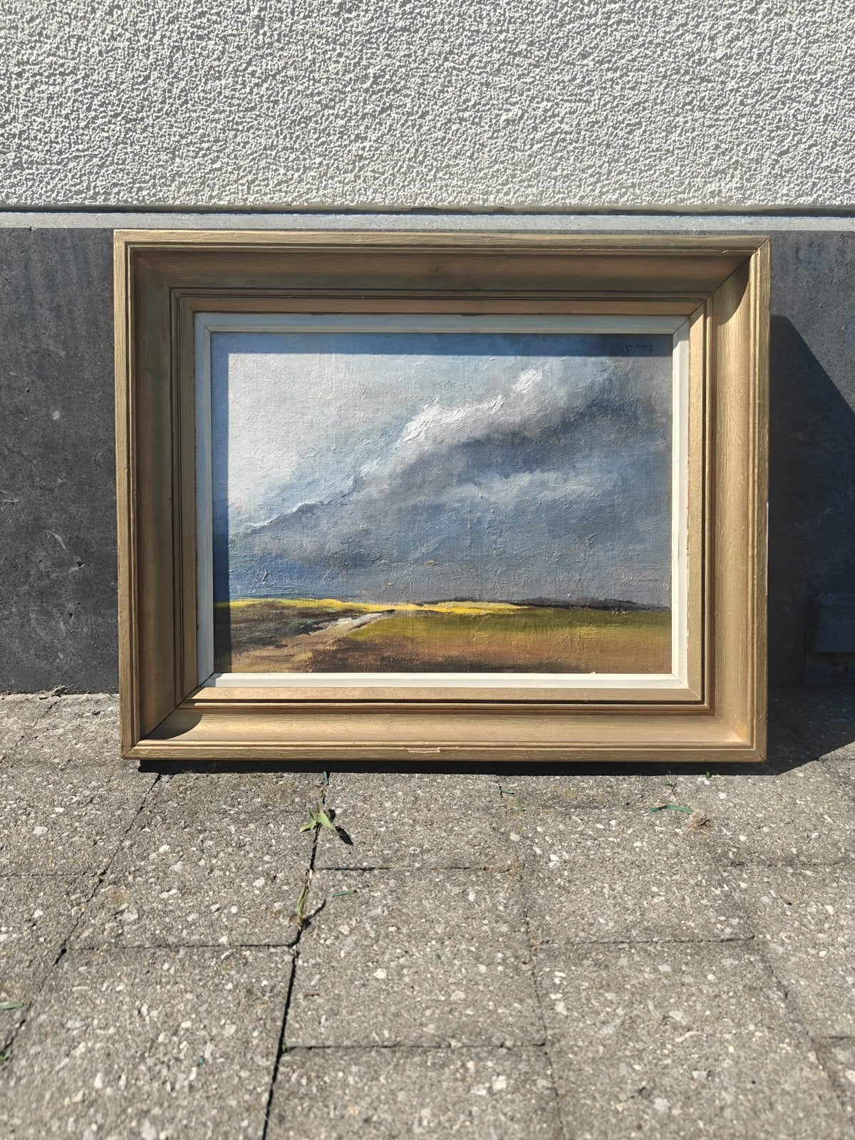 Magnifique tableau de paysage signé L. JANSSEN, Peinture à l'huile, Panneau, Paysage, Enlèvement