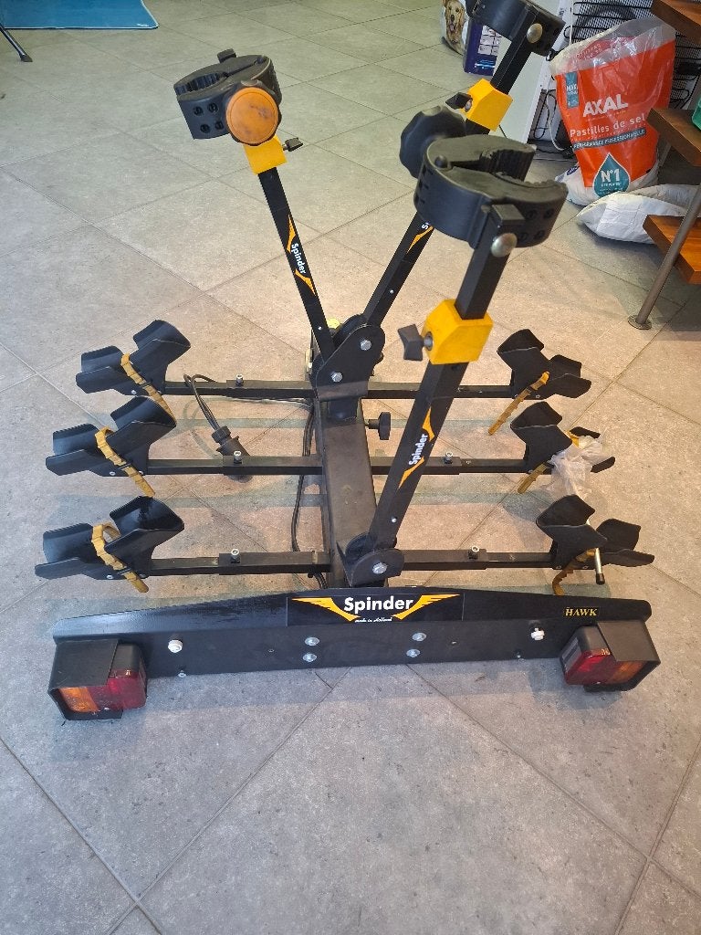 Vélos Spinder Hawk 3, Support d'attelage, 3 vélos ou plus, Enlèvement, Utilisé