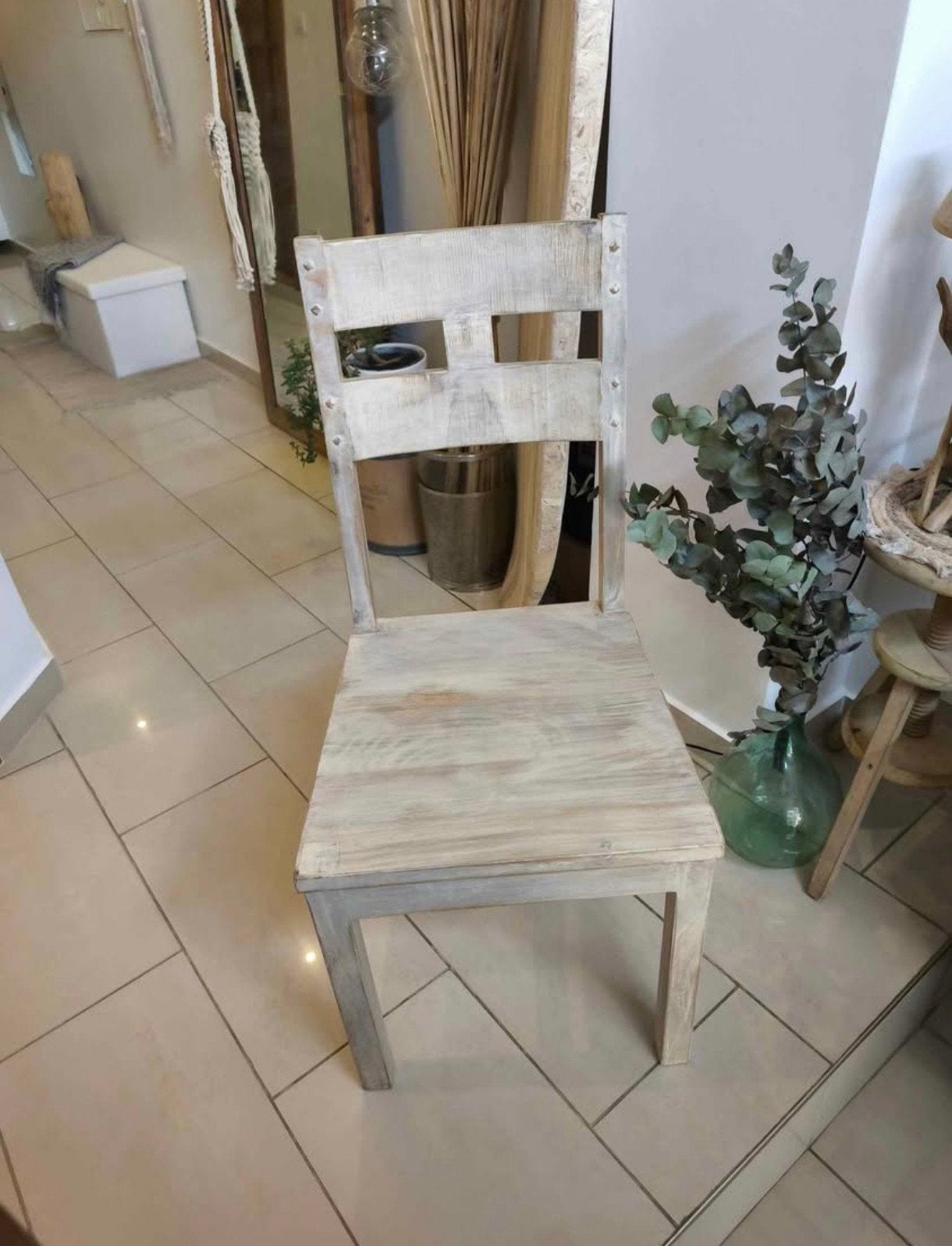 Très belle chaise en bois massif, Maison & Meubles, Chaises, Enlèvement, Bois
