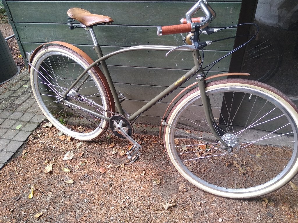 Achielle Omer, Fietsen en Brommers, Gebruikt, Versnellingen, 61 tot 65 cm, Trommelrem