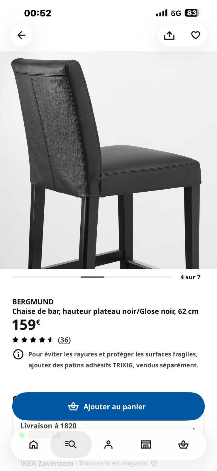 Chaise haute ikea model bergmund, Maison & Meubles, Enlèvement, Comme neuf