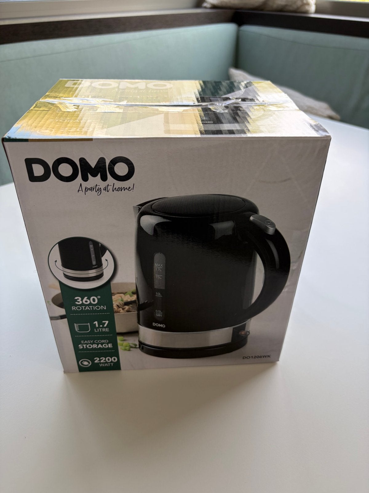 Domo 1206 Waterkoker, Elektronische apparatuur, 1 tot 2 liter, Ophalen of Verzenden, Nieuw