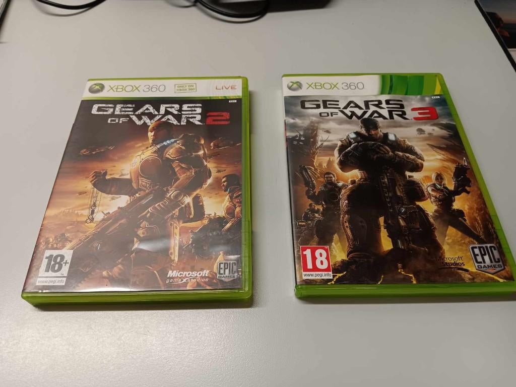 XBOX 360-Gears of war 2 en 3, Consoles de jeu & Jeux vidéo, Jeux | Xbox 360, Comme neuf, Aventure et Action, À partir de 18 ans