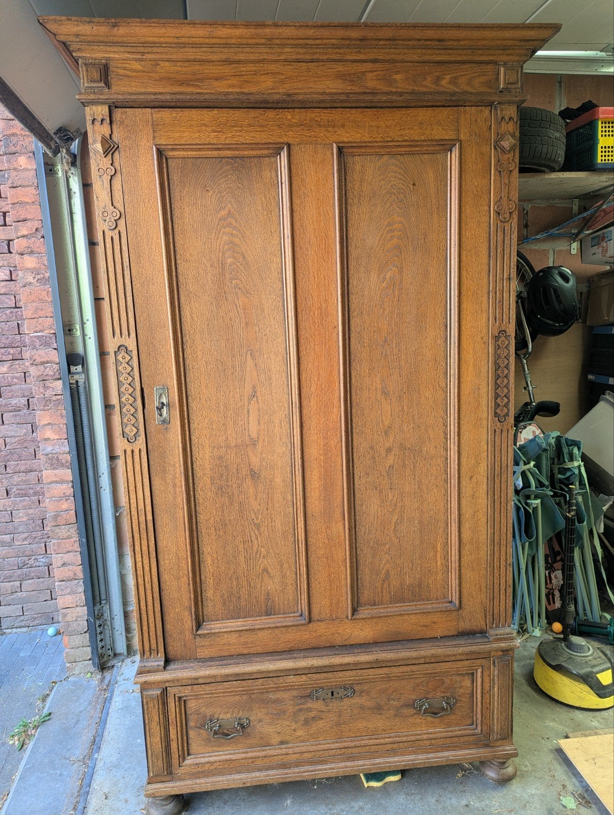 armoire ancienne en chêne, Antiquités & Art, Enlèvement
