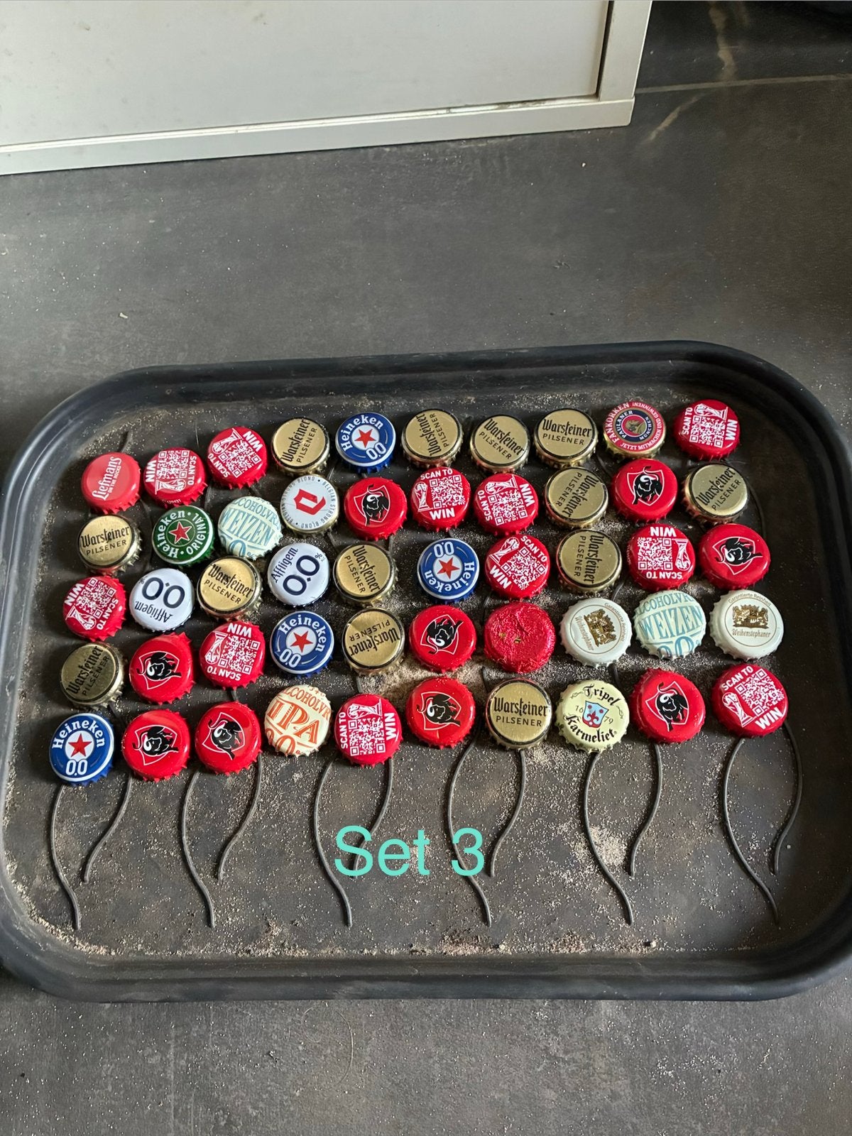 Lot de 50 capsules de bouteilles/capsules de bière, lot de 3, Multicolore, Métal, Enlèvement ou Envoi, Overige thema's