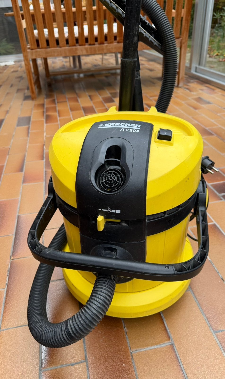 Kärcher stofzuiger. Nat en droog., Doe-het-zelf en Bouw, Ophalen, Gebruikt