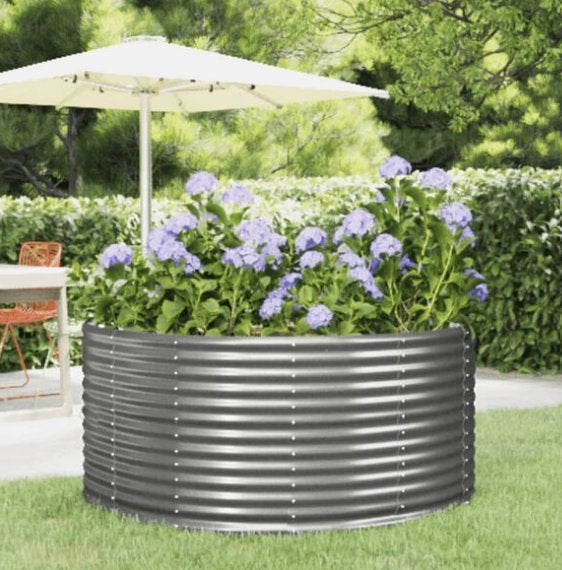 plantenbak rond 140cm gegalvaniseerd staal, Tuin en Terras, Bloembakken en Plantenbakken, Ophalen, 100 cm of meer, Rond, Nieuw