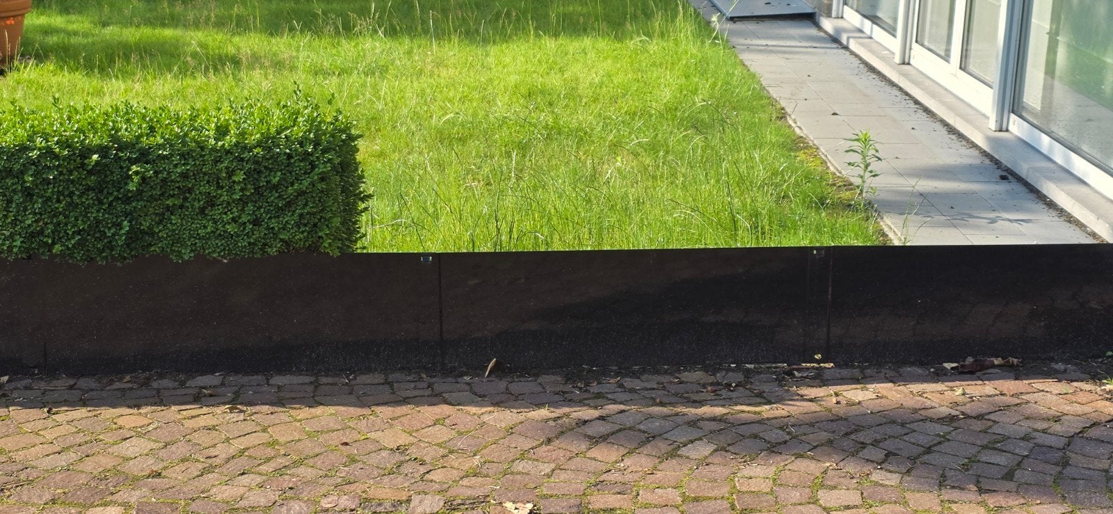 stalen afbaakplaten zwart 106 x 40 cm, 6 stuks, Tuin en Terras, Schaduwdoeken, Ophalen