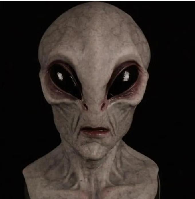 Alien Grey full face latex maskers, Verzenden, Nieuw