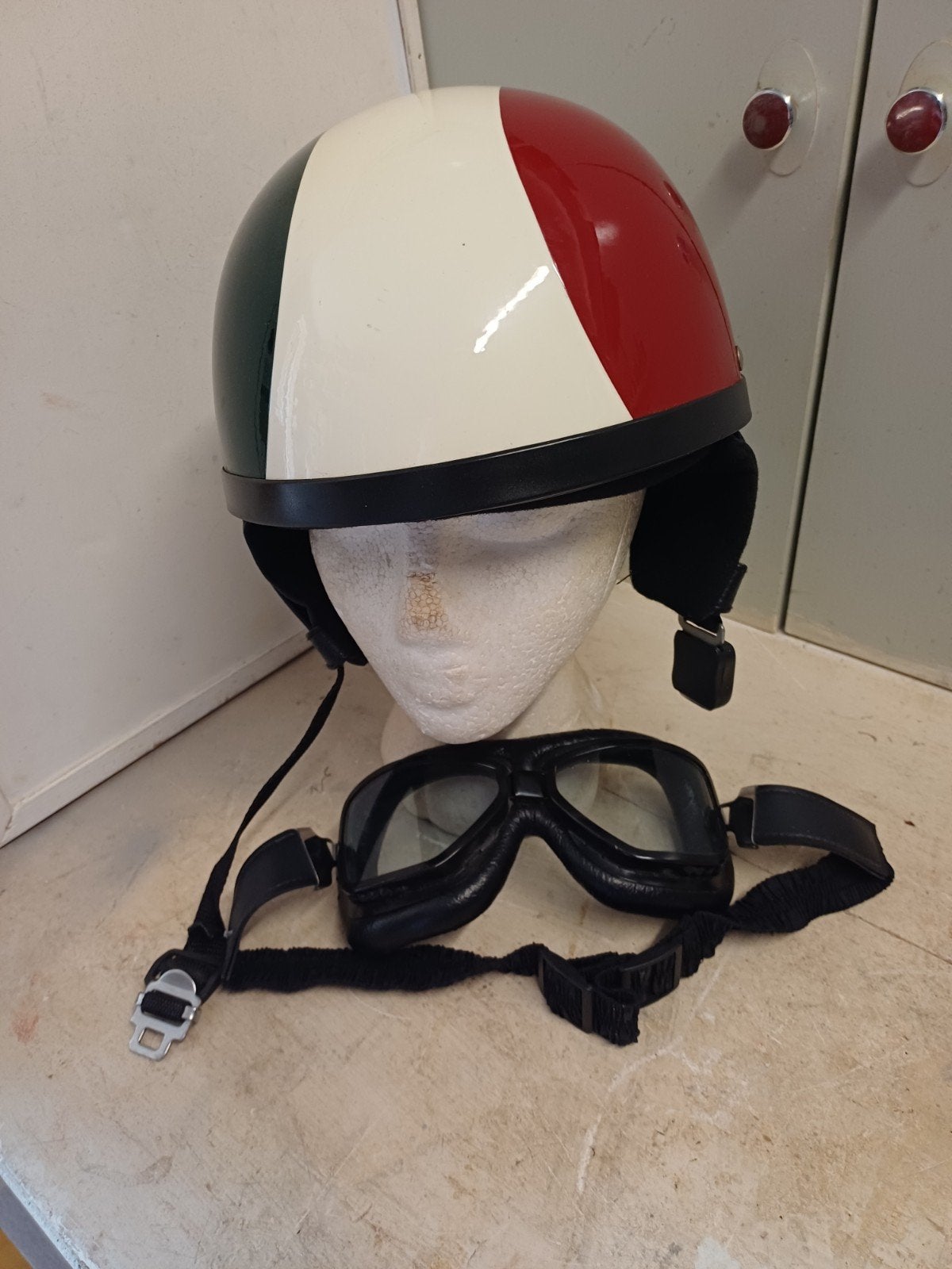 MOTO casque + lunette, Enlèvement ou Envoi, Medium
