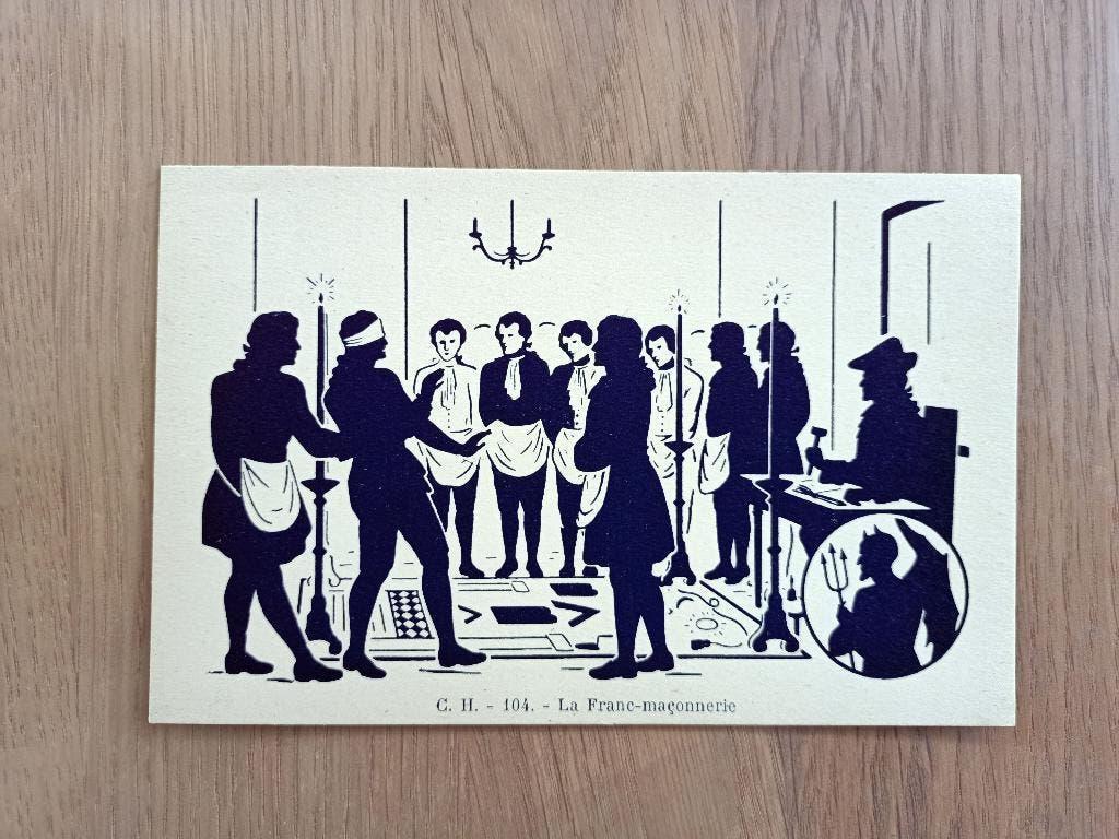 Vrijmetselarij: 1 PK La maison du bon livre, Verzamelen, Ophalen of Verzenden