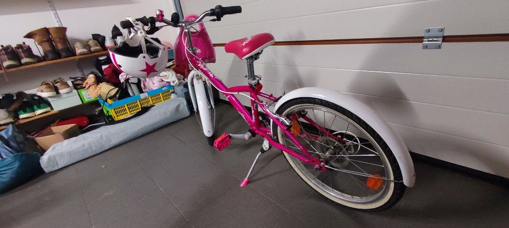 Meisjesfiets Btwin zgan, Frein sur jante, Frein à main, Comme neuf, Btwin Decathlon