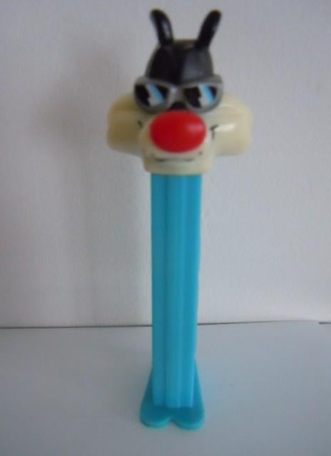 Distributeur PEZ Sylvester  à lunettes 1998, Enlèvement ou Envoi, Utilisé