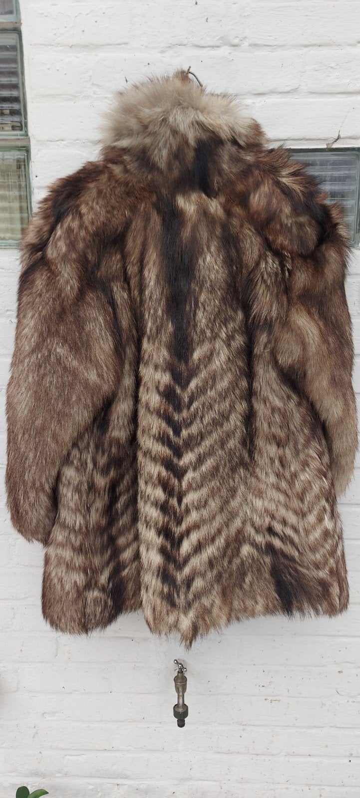 pelsmantel nerts, Kleding | Dames, Jassen | Winter, Ophalen of Verzenden, Zo goed als nieuw, Maat 42/44 (L), Bruin