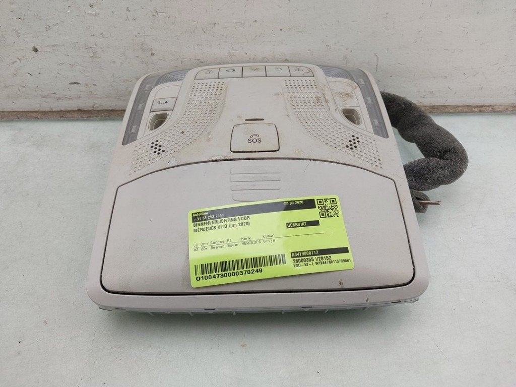 BINNENVERLICHTING VOOR Mercedes-Benz Vito (447.6), Gebruikt, Mercedes-Benz, Dialog.mb@mercedes-benz.com, Mercedes-Benz AG