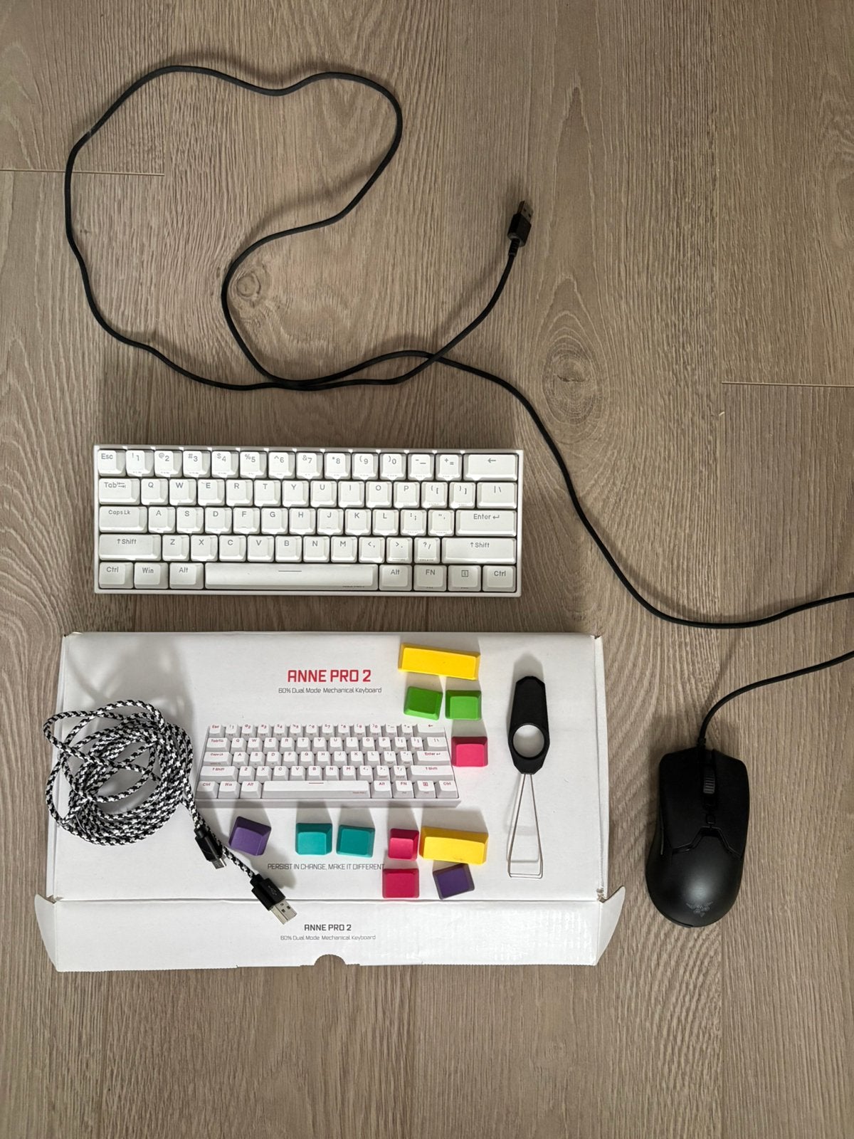 Anne Pro 2 + razor viper mini, Ophalen, Gebruikt