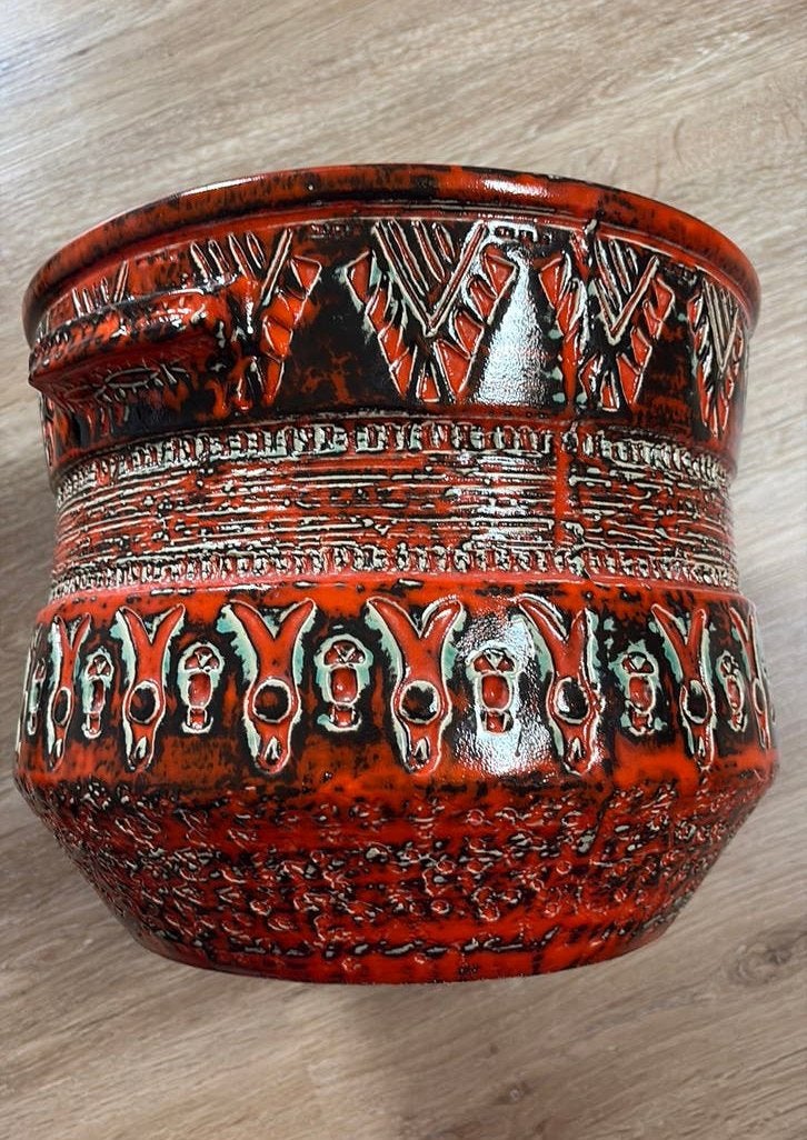 XL Vintage West-Germany Bloempot SPARA 520/32 – Fat Lava, Ophalen of Verzenden, Zo goed als nieuw