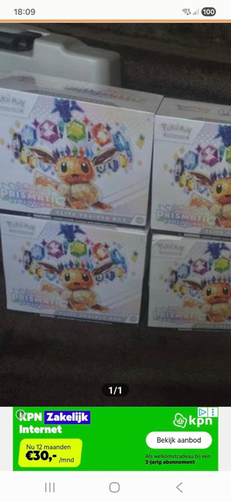 Pokemon prismatic evolution elite trainer  Nieuw in doos, Ophalen