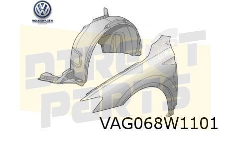 Volkswagen Tiguan (9/20-) Voorscherm Links Origineel! 5NA821, -, -, Nieuw, Spatbord