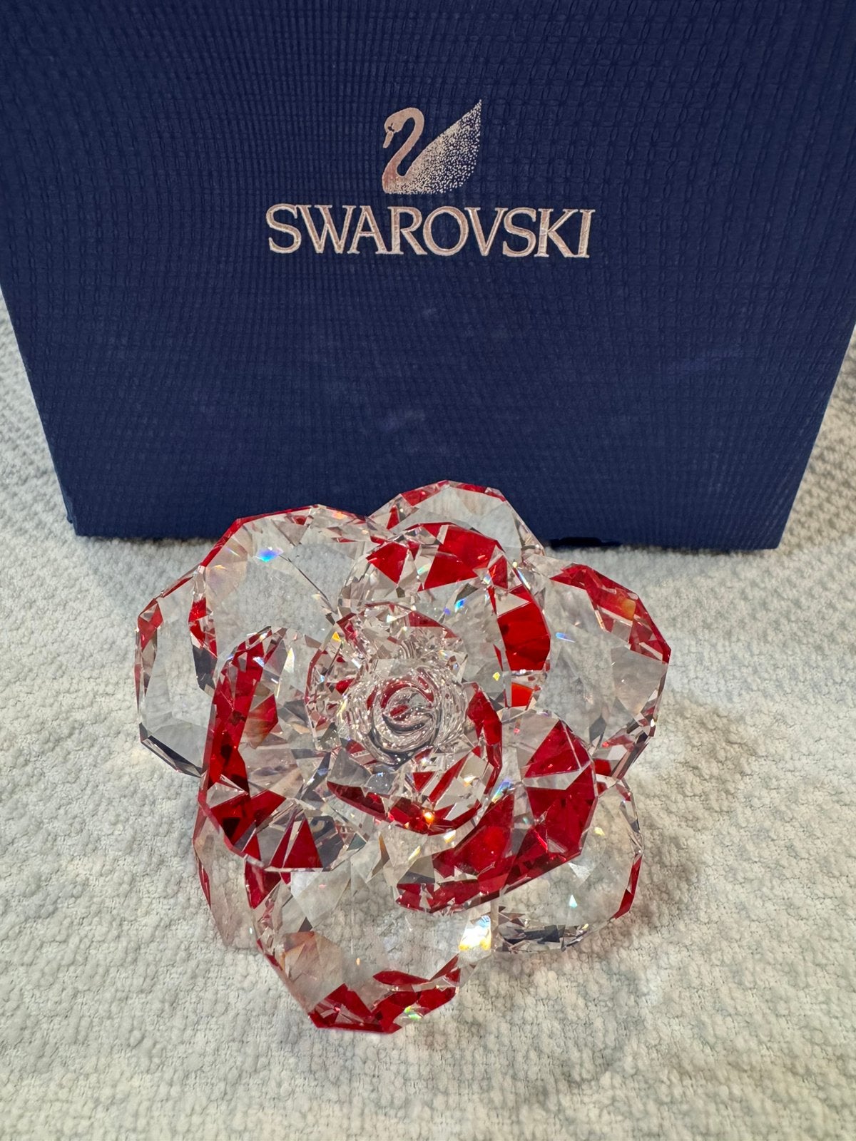 Swarovski rode roos, Collections, Swarovski, Enlèvement ou Envoi, Comme neuf