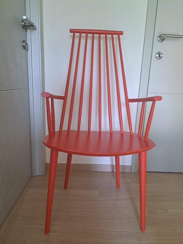 HAY J-serie stoel rood, Huis en Inrichting, Stoelen, Ophalen, Gebruikt, Scandinavisch, Eén