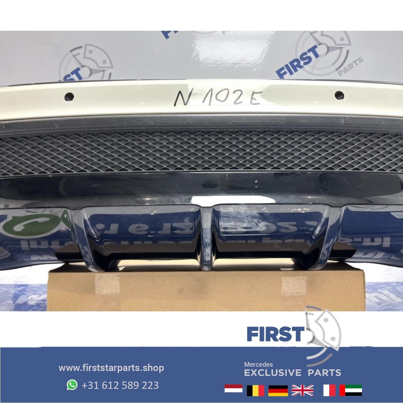 W156 X156 GLA45 AMG ACHTERBUMPER WIT Mercedes 2013-2018 GLA, Arrière, Utilisé, -, -