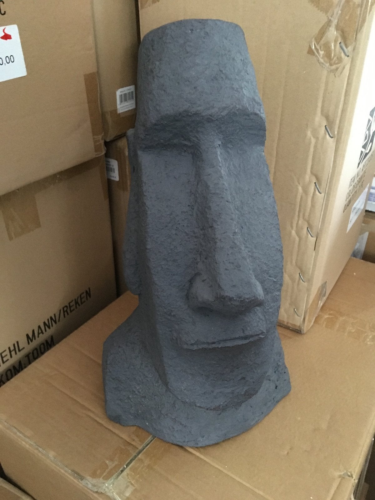 Nieuw MOAI hoofd decoratie, Ophalen of Verzenden, Nieuw, Grijs