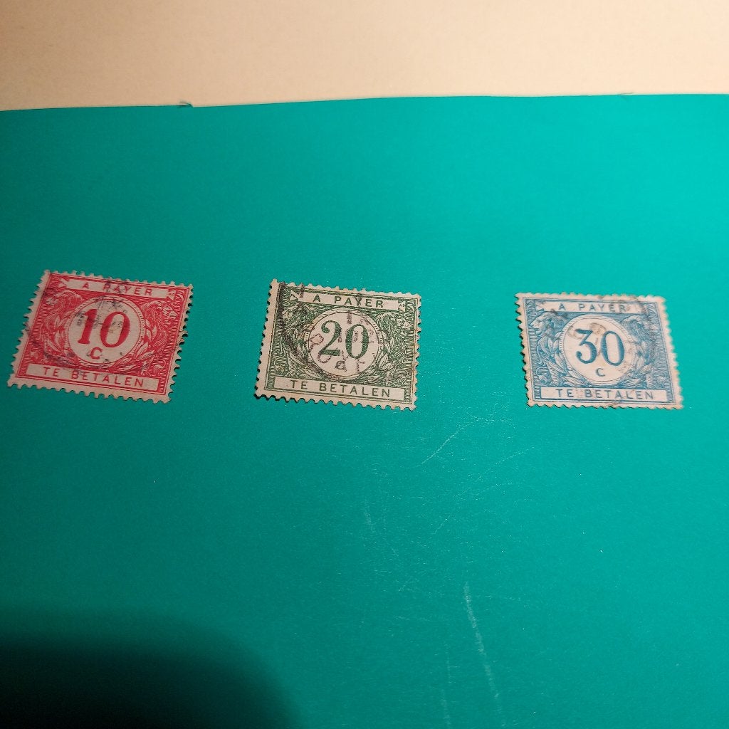 strafportzegels postfris, Met stempel, Ophalen of Verzenden, Gestempeld, Gestempeld