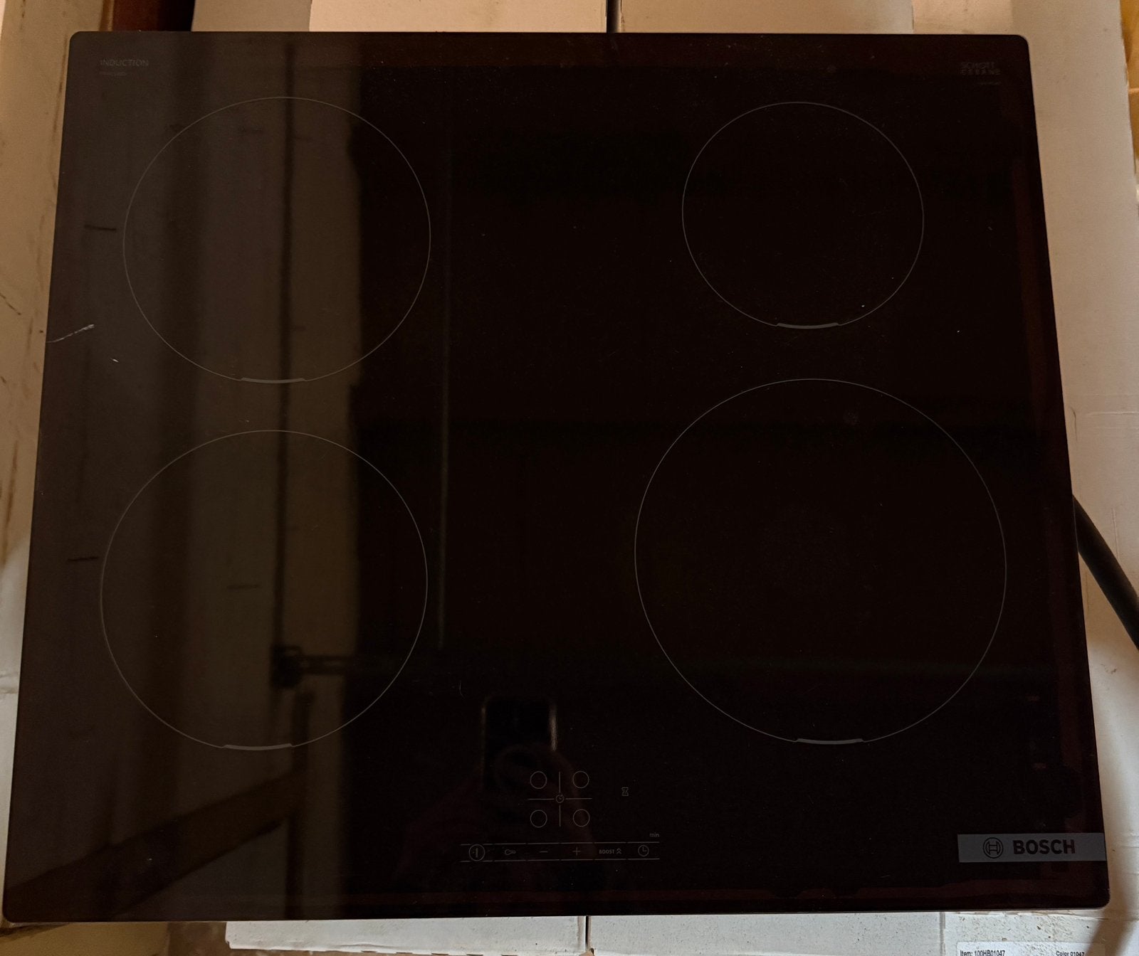 Bosch inductie kookplaat, Ophalen, Gebruikt, 4 kookzones, Inbouw